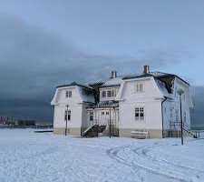 Mr. Einar Benediktsson himself claimed that the ho Mr. Einar Benediktsson himself claimed that the house was haunted by the ghost of a woman. Einar was also a judge and a most admired and respected in